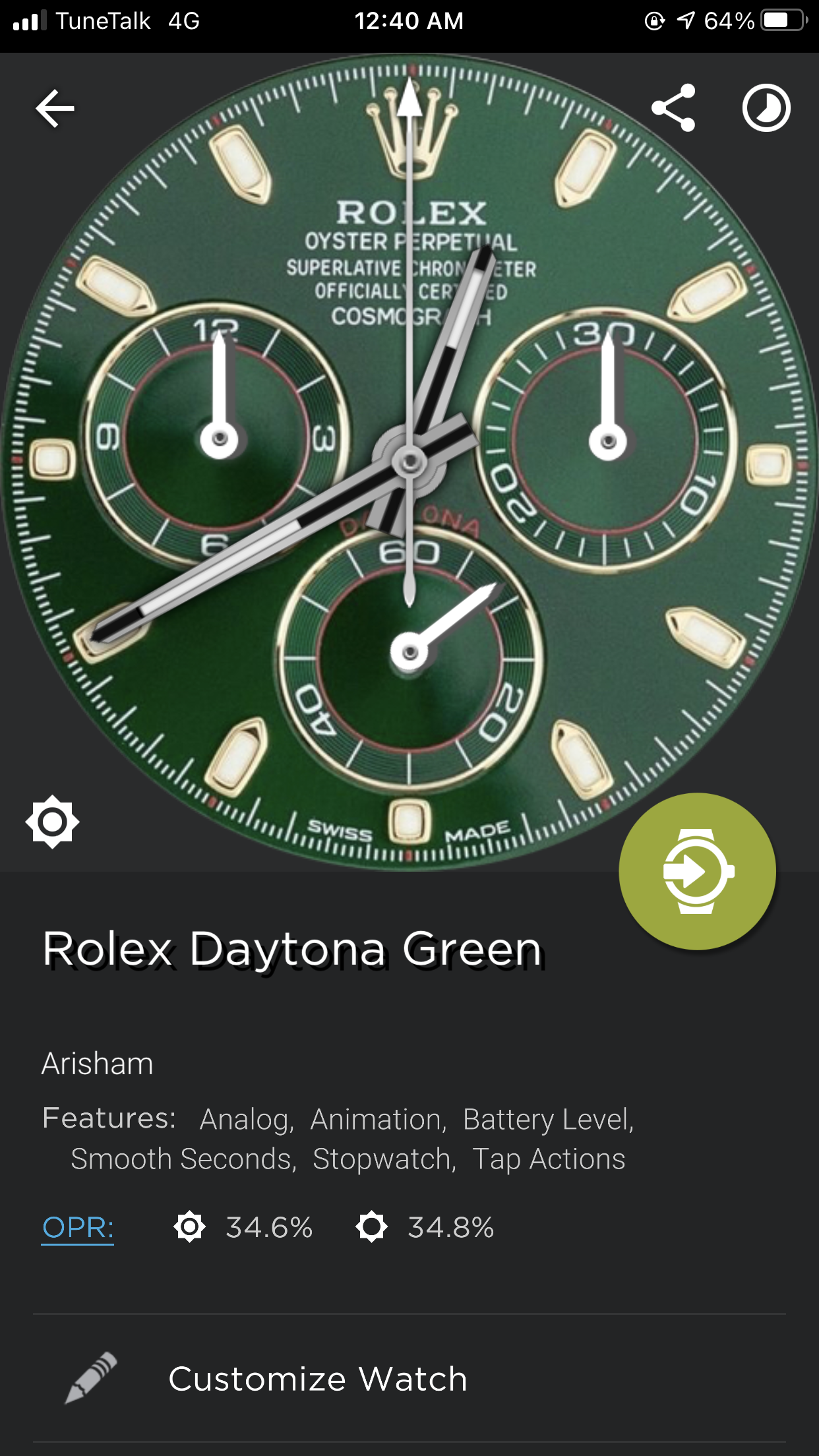 Rolex watch face galaxy best sale watch 3