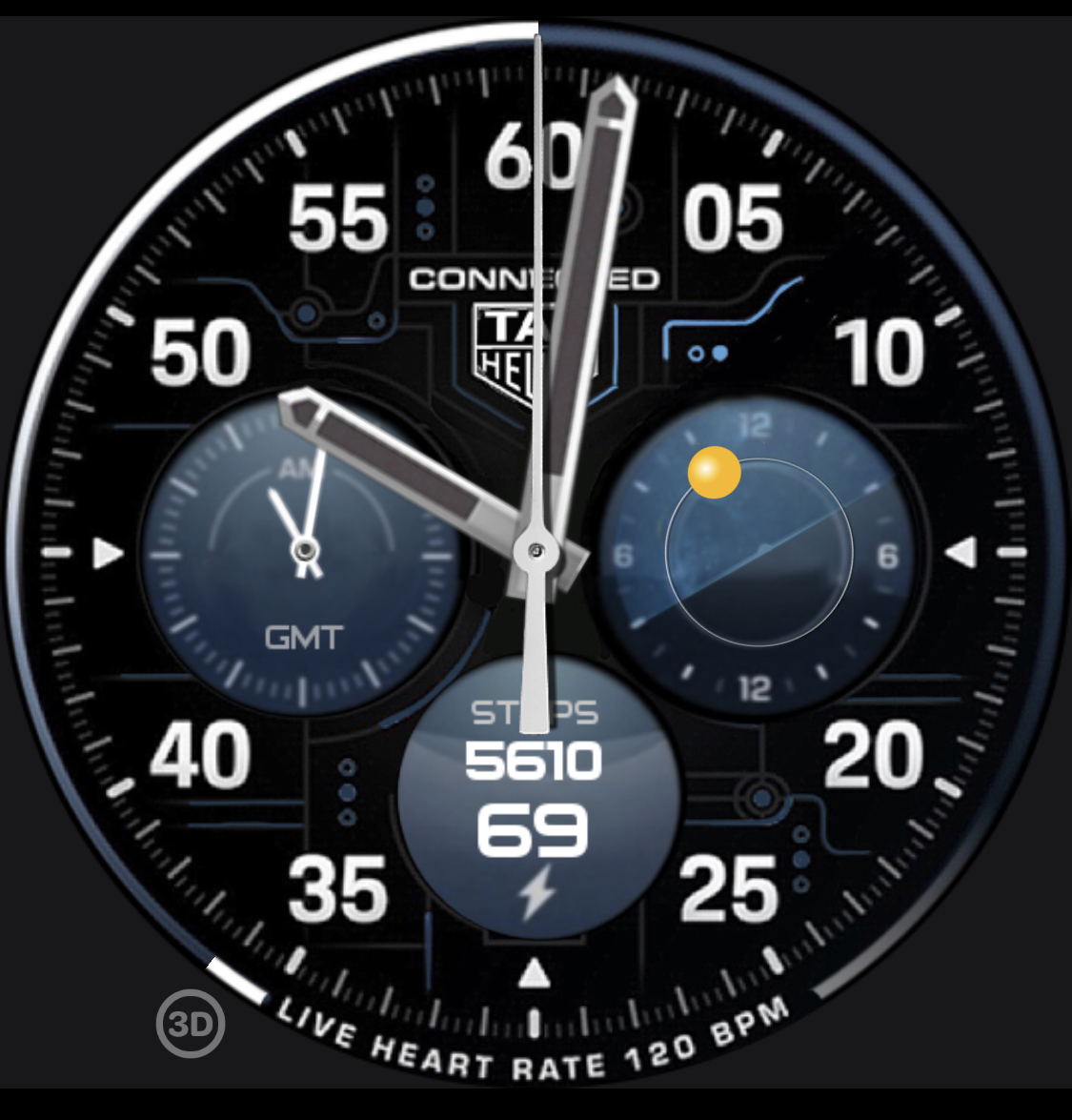 Tag heuer samsung galaxy best sale watch face