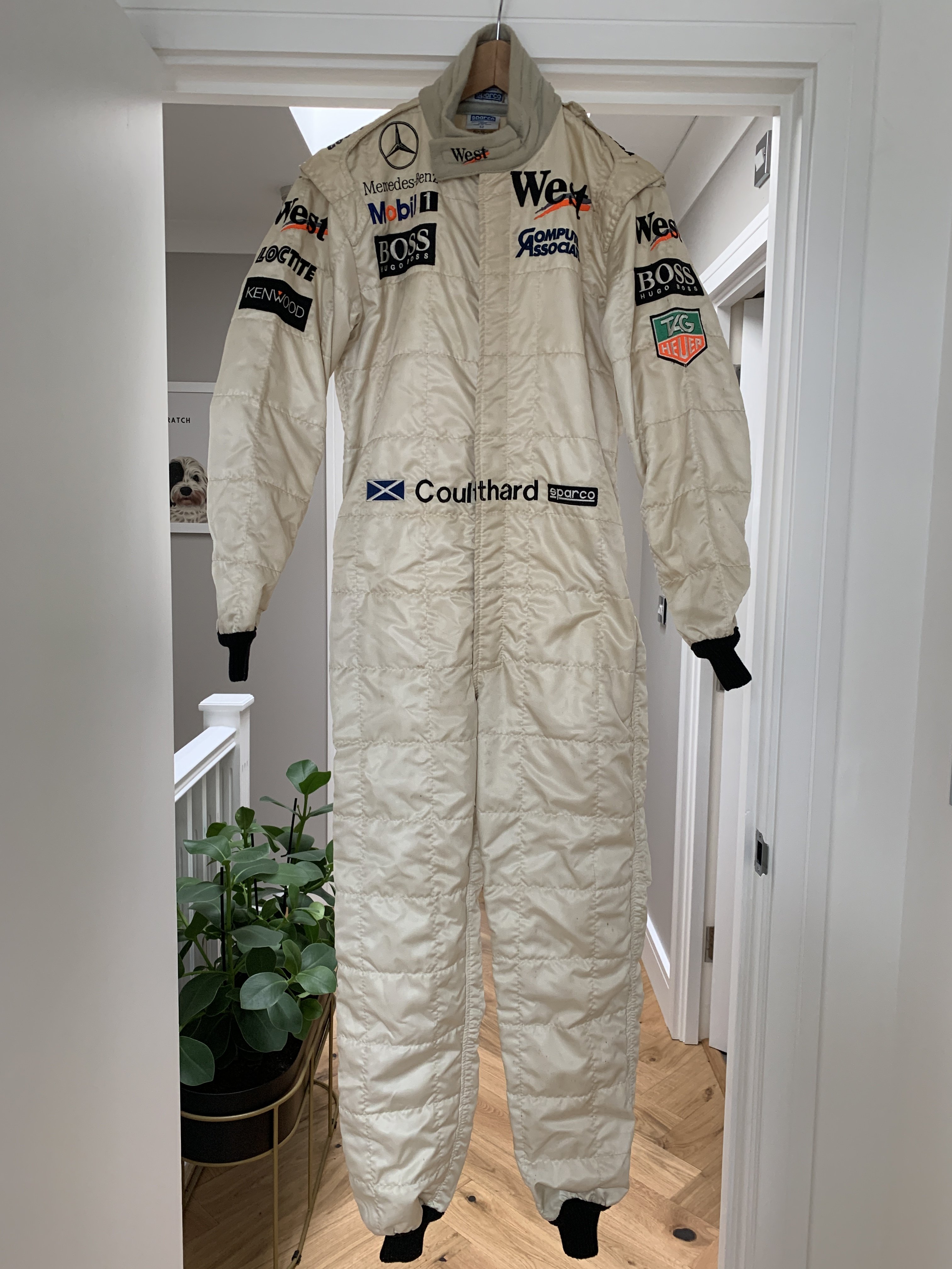 FOR SALE David Coulthard s McLaren F1 Promotional Race Suit with