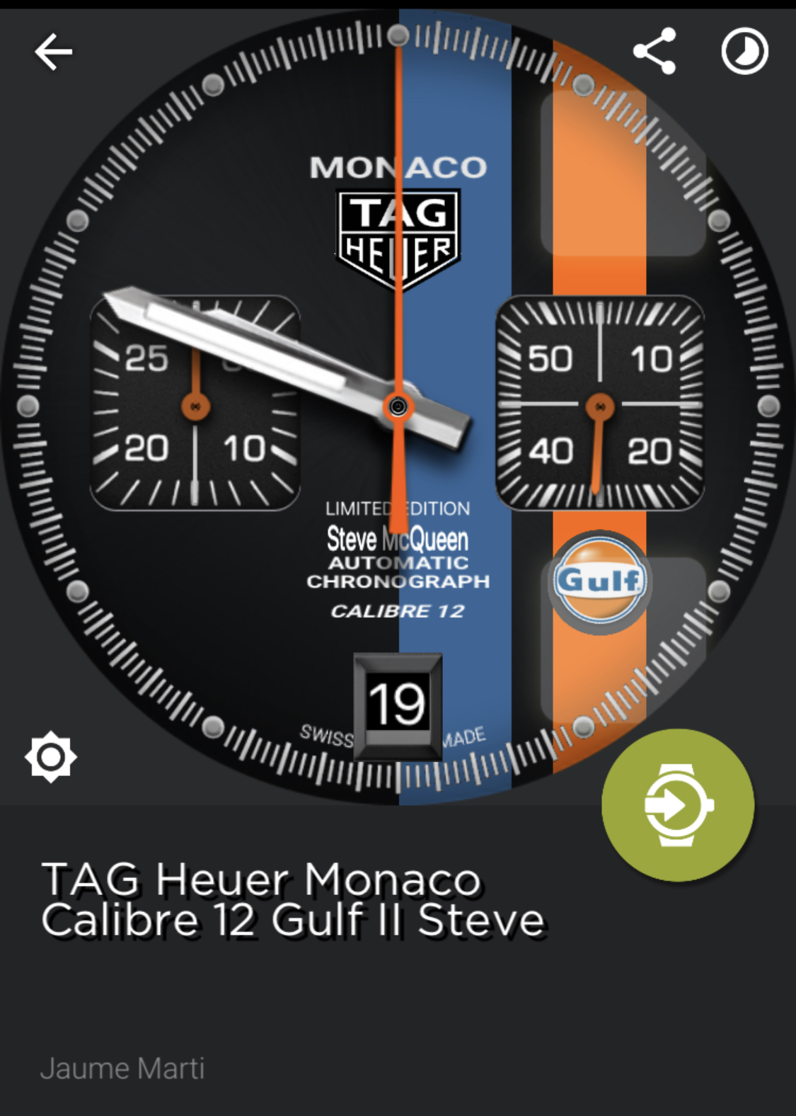 Tag heuer monaco 2025 apple watch face