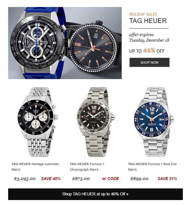 December Discounts at Bicester Village Page 2 TAG Heuer Forums