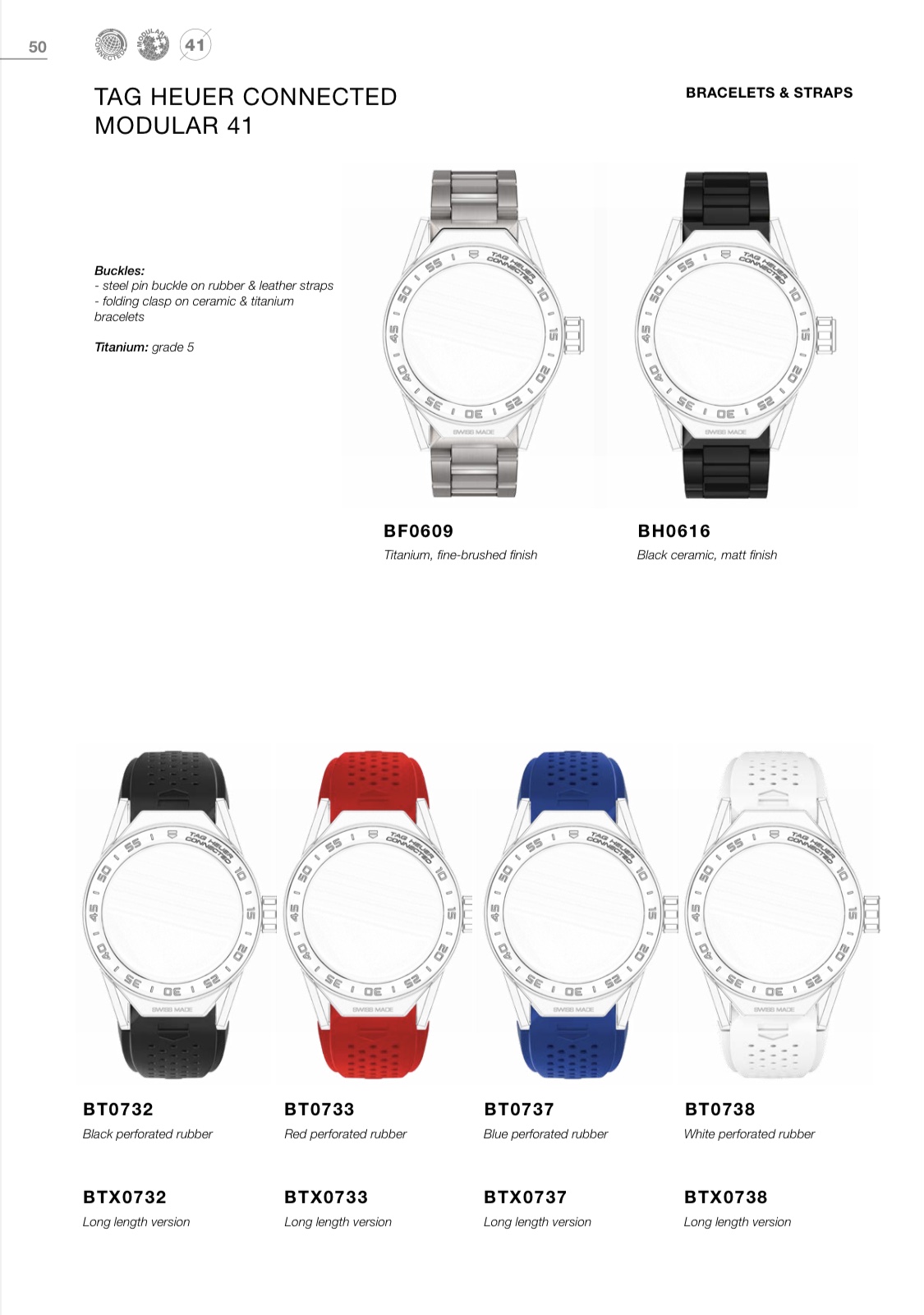 Connected E2 Modular 41 strap options TAG Heuer Watch Forums