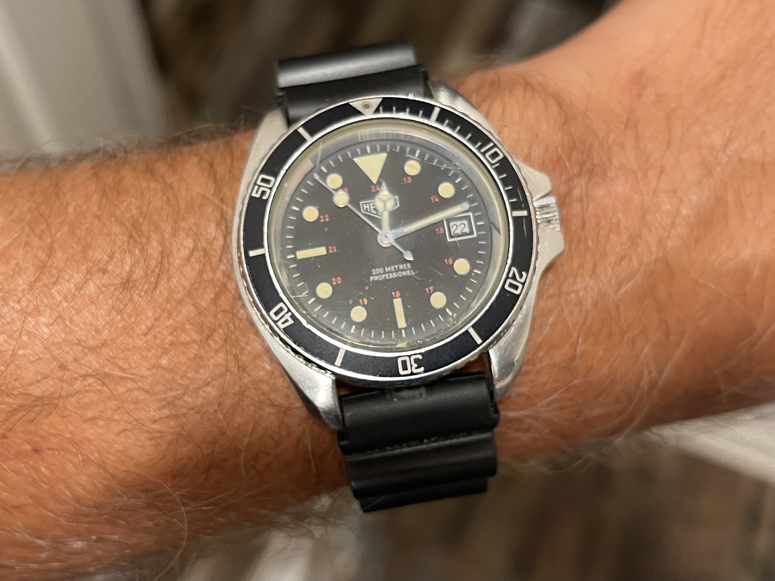 My recently acquired Heuer ref 844 diver TAG Heuer Watch Forums