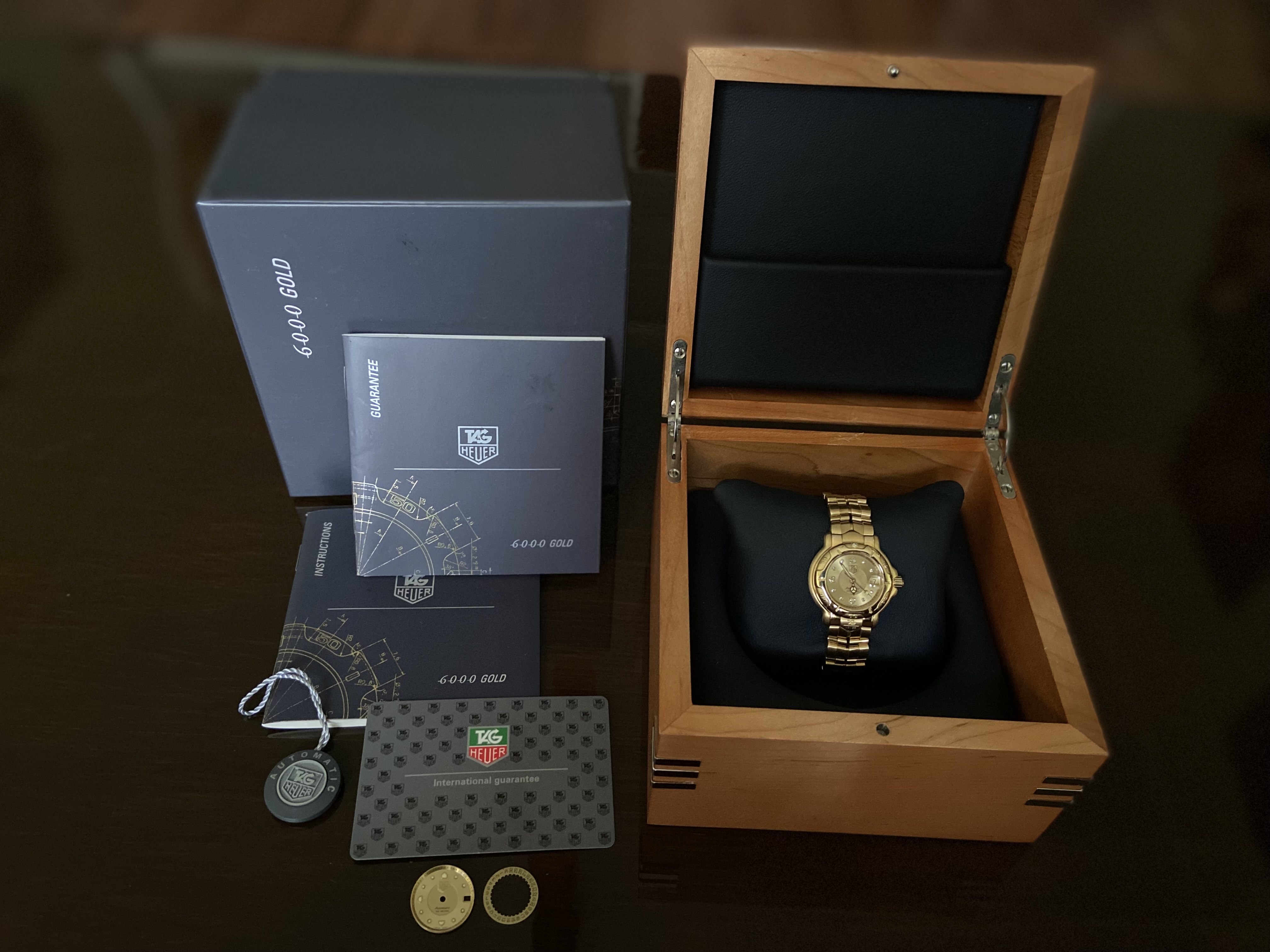 Tag heuer gold discount watch