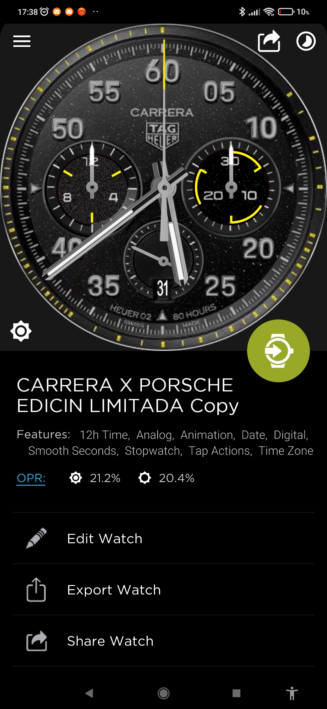 Connected Custom Watchfaces Which Watch Face are Wearing Today