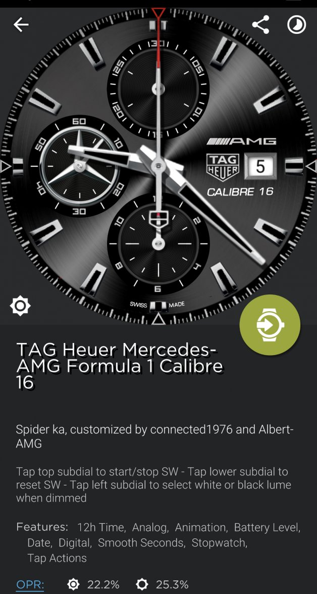 Connected Custom Watchfaces Which Watch Face are Wearing Today