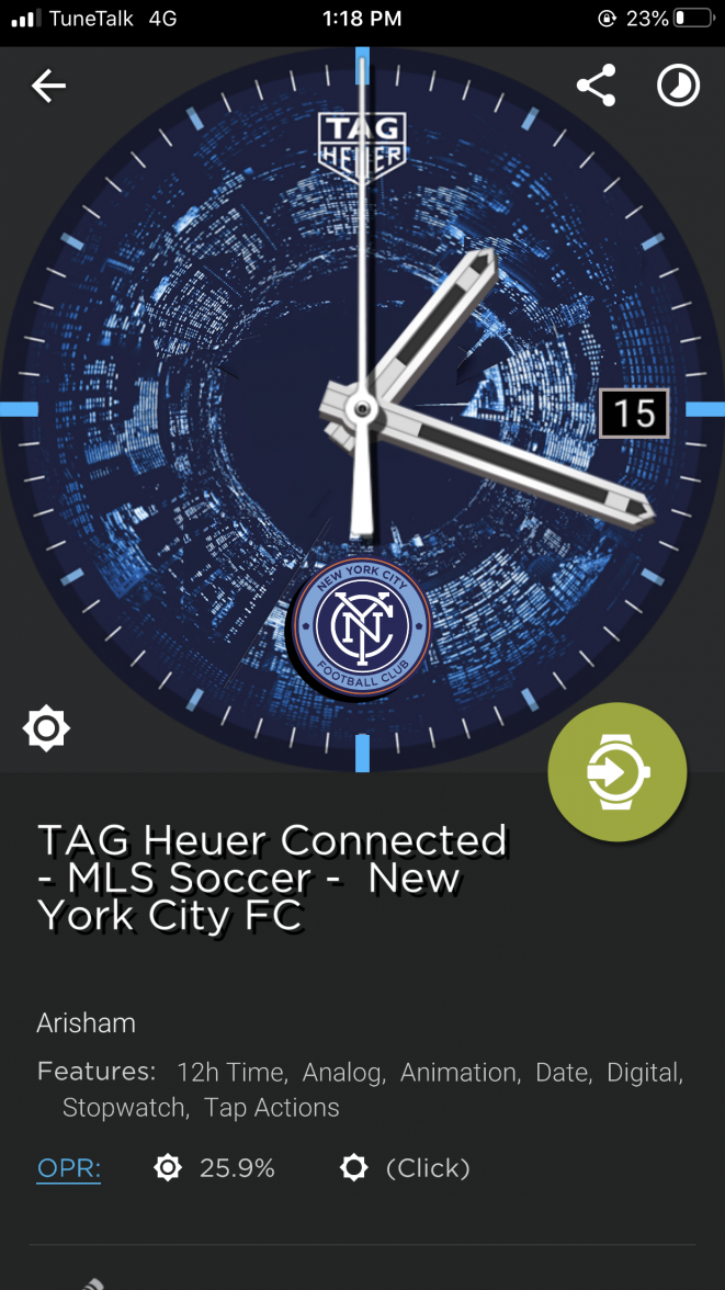 Connected Custom Watchfaces Which Watch Face are Wearing Today