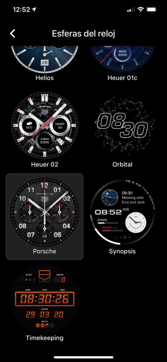 Tag heuer watch face best sale wear os