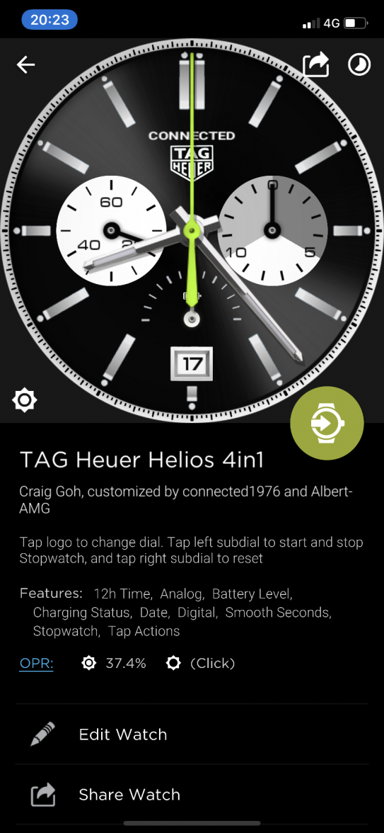 Connected Custom Watchfaces Which Watch Face are Wearing Today