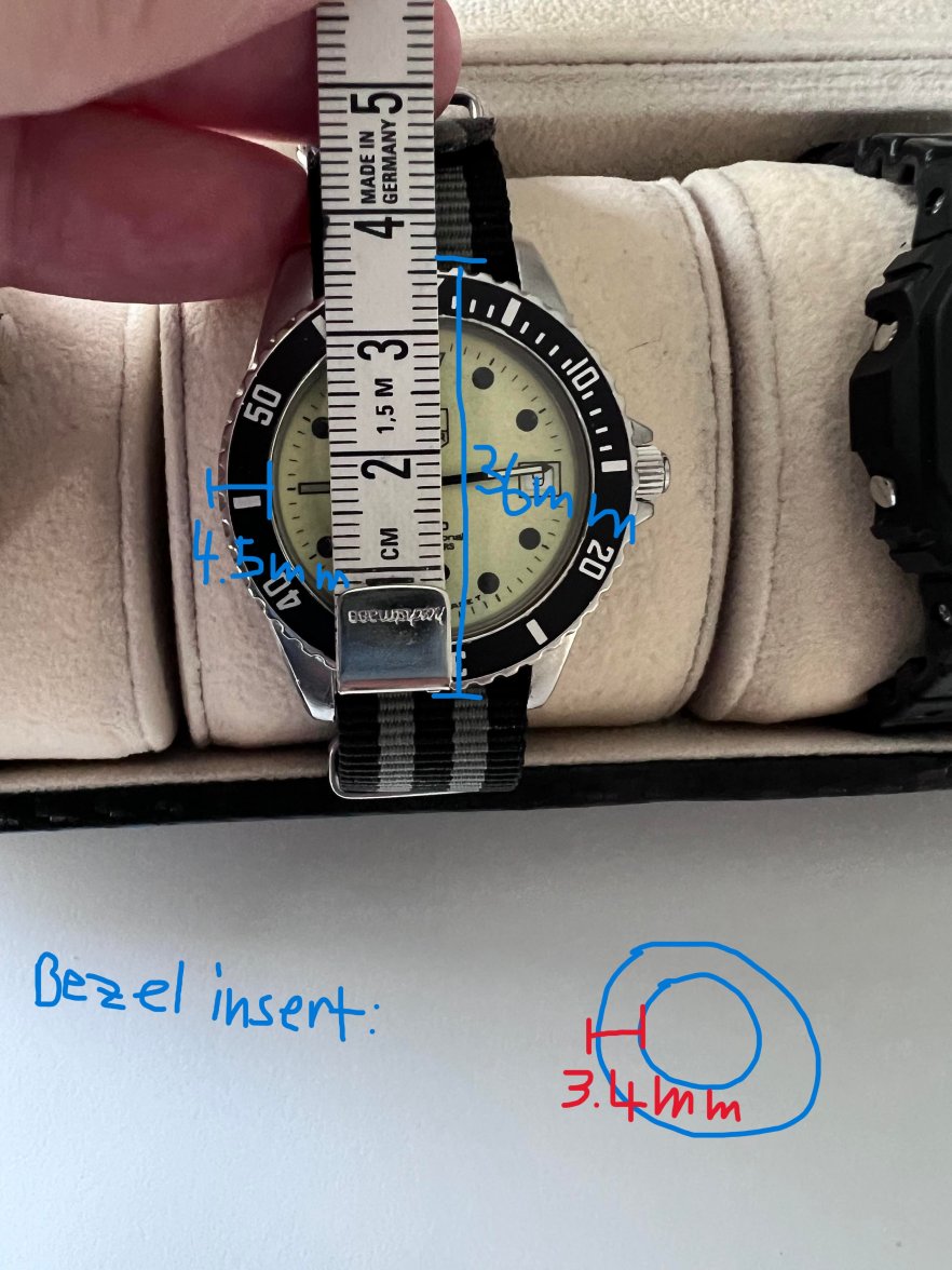 WTB bezel for TAG Heuer 1000 980.013B TAG Heuer Forums