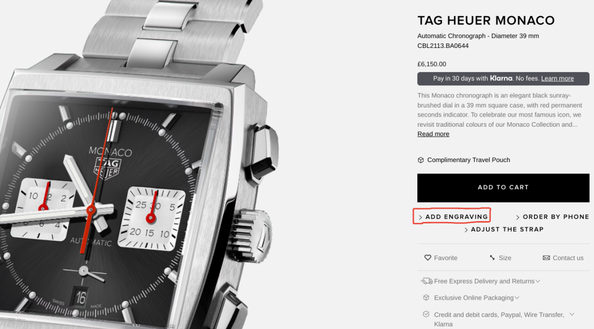 TAG Heuer engraving Monaco TAG Heuer Forums