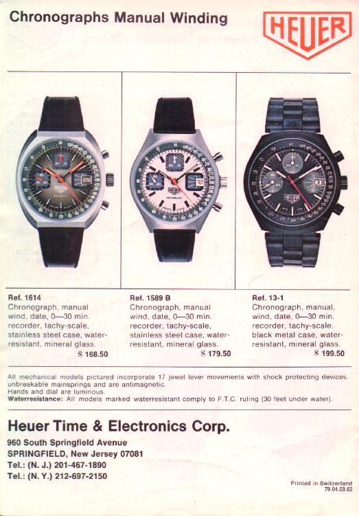 Help 1970s Heuer Incabloc TAG Heuer Forums