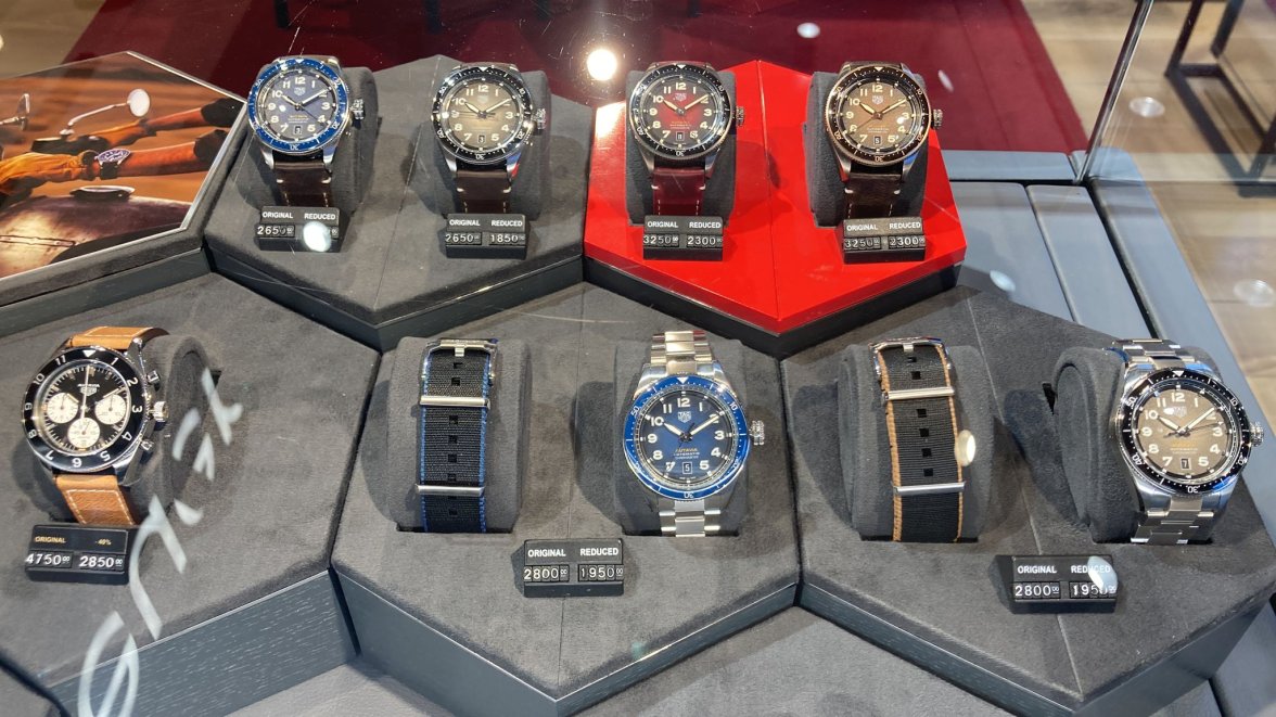 Autavias on offer at Bicester Village 30 discount TAG Heuer