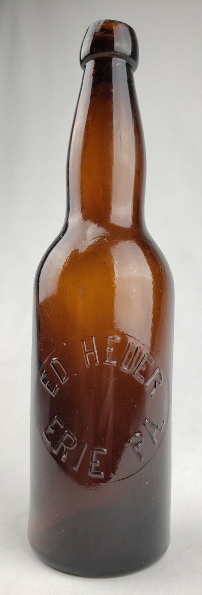 ED Heuer Blob Top Glass Beer Bottle Erie PA.jpg