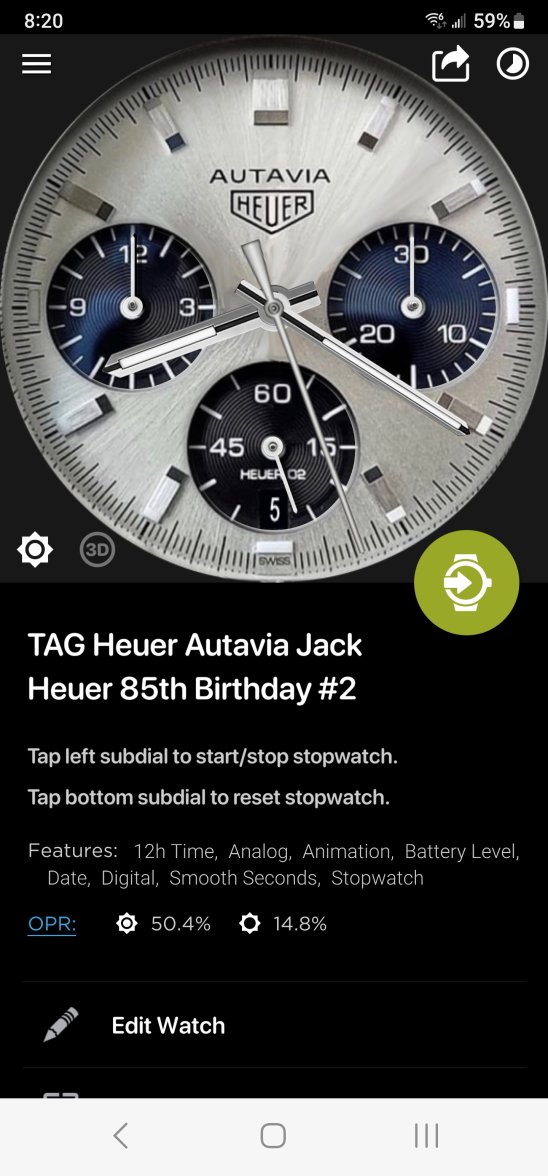 Connected Custom Watchfaces Which Watch Face are Wearing Today