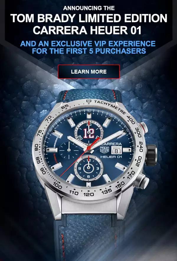 Tag heuer tom sale brady limited edition watch