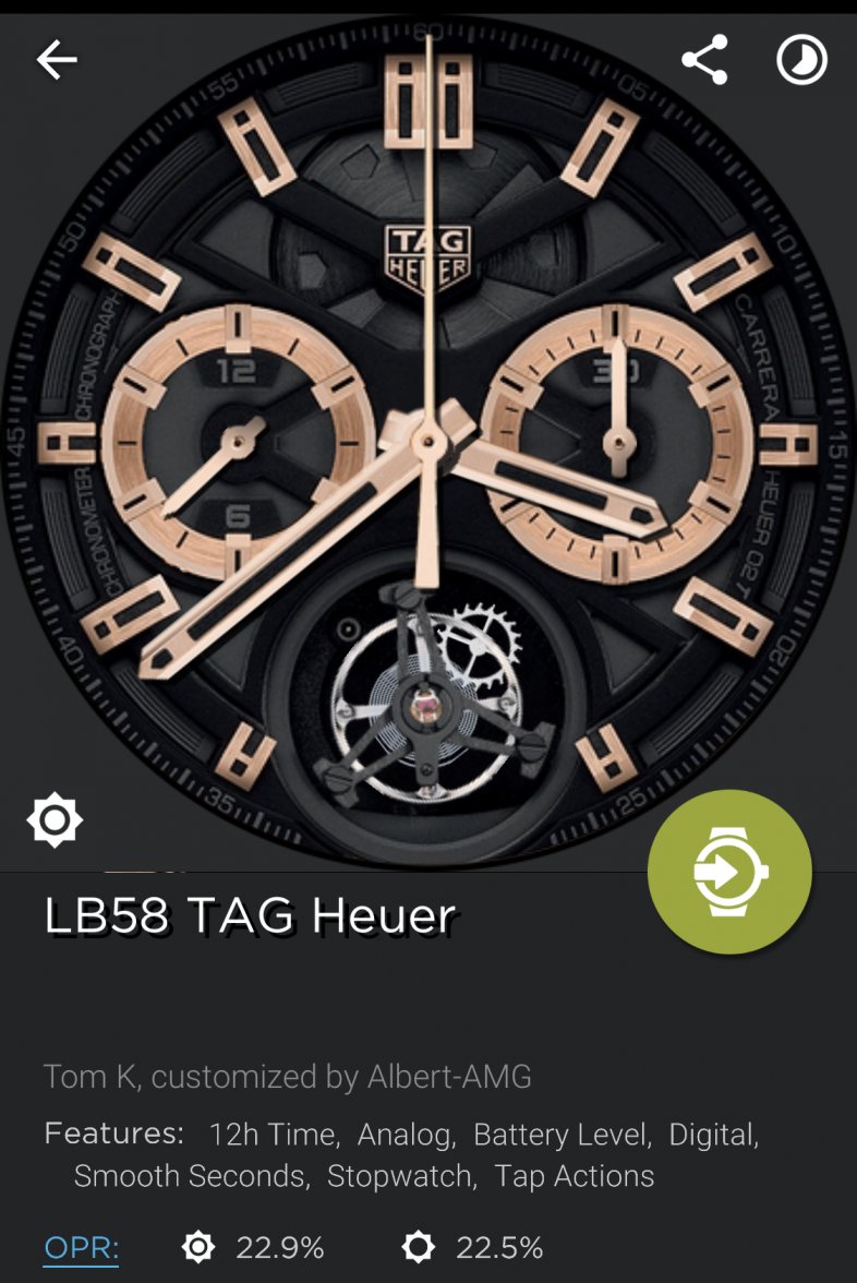 Connected Custom Watchfaces Which Watch Face are Wearing Today