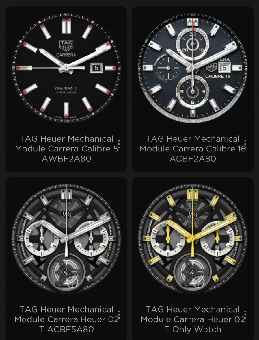 Facer tag hotsell heuer collection